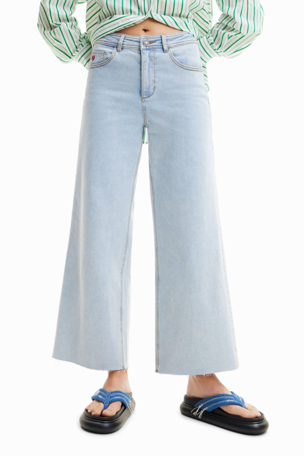 Jupe-culotte jean cropped Desigual