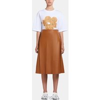 Jupe mi-longue évasée en cuir - Marni