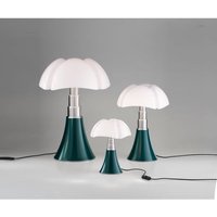 Lampe de table medium Pipistrello vert agave H50 à 62 cm - Martinelli Luce