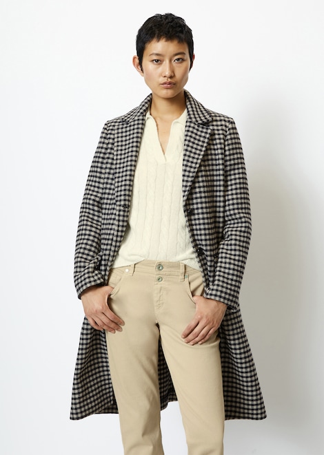 Manteau-blazer à carreaux de coupe Regular Fit - Marc O'Polo