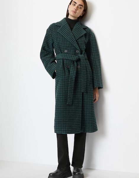 Manteau croisé à carreaux oversize - Marc O'Polo