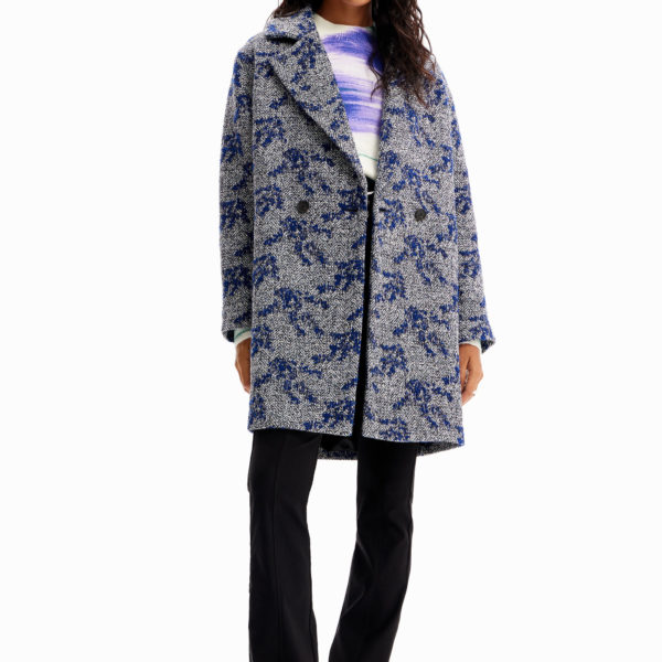 Manteau croisé chevrons Desigual