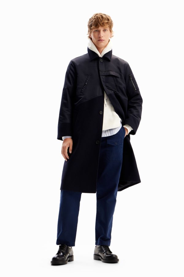 Manteau hybride poches Desigual