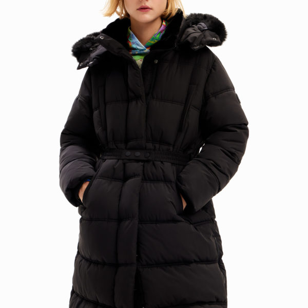 Manteau matelassé ceinture Desigual