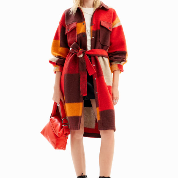 Manteau surchemise carreaux Desigual