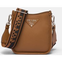 Mini sac besace en cuir signature - Prada