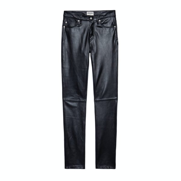 Pantalon Leather David Cuir Noir - Taille 40 - Homme