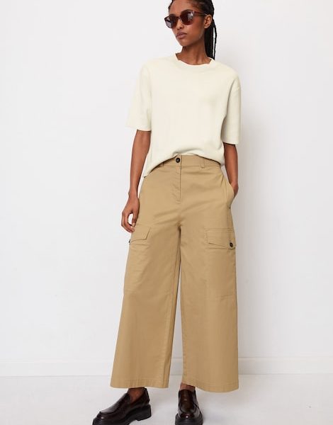 Pantalon cargo style jupe-culotte de coupe Relaxed Fit – Marc O’Polo