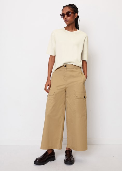 Pantalon cargo style jupe-culotte de coupe Relaxed Fit - Marc O'Polo