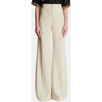Pantalon large en soie imprimée – Balmain
