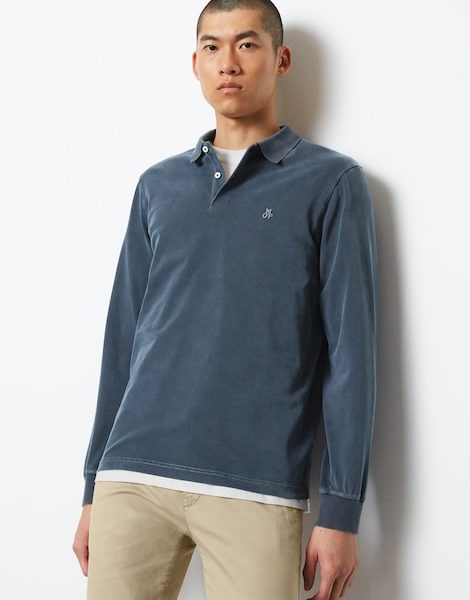 Polo en jersey de coupe Regular Fit à manches longues - Marc O'Polo