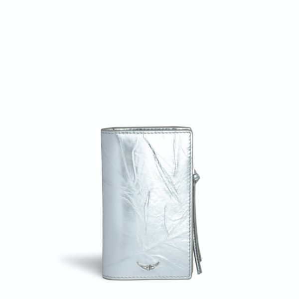 Porte-Cartes Compact Eternal Métallisé Silver – Femme – Zadig & Voltaire