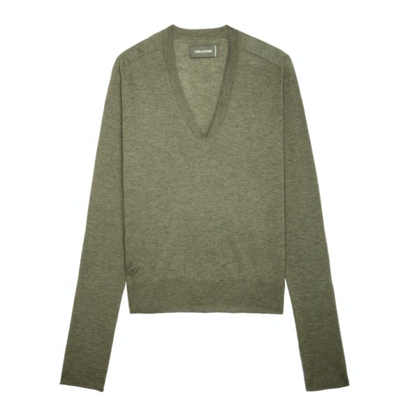 Pull River Cachemire Dark Olive – Taille Xs – Femme – Zadig & Voltaire