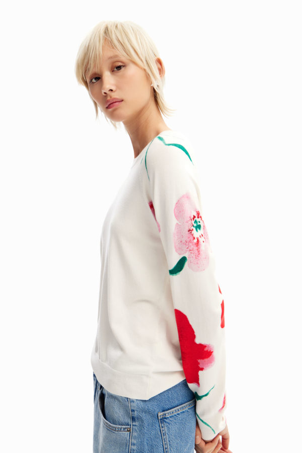Pull fleurs aquarelle Desigual