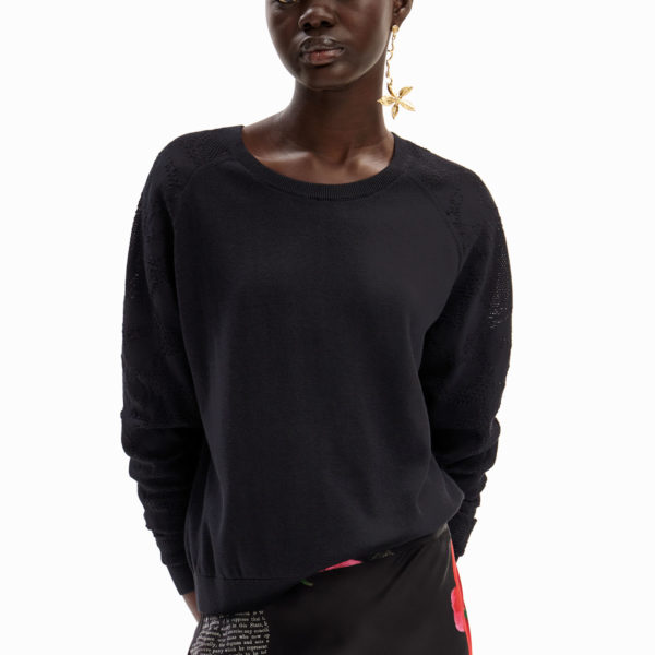 Pull fleurs textures Desigual