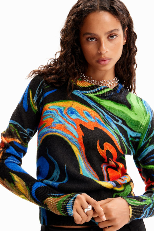 Pull marbré Desigual