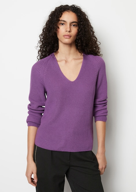 Pull-over en tricot col V relaxed - Marc O'Polo