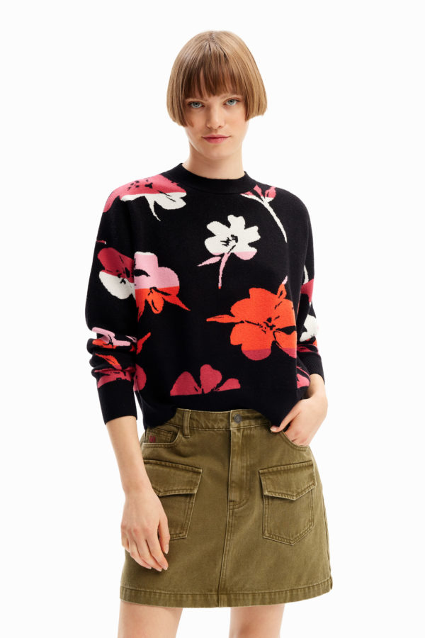 Pull oversize fleurs Desigual