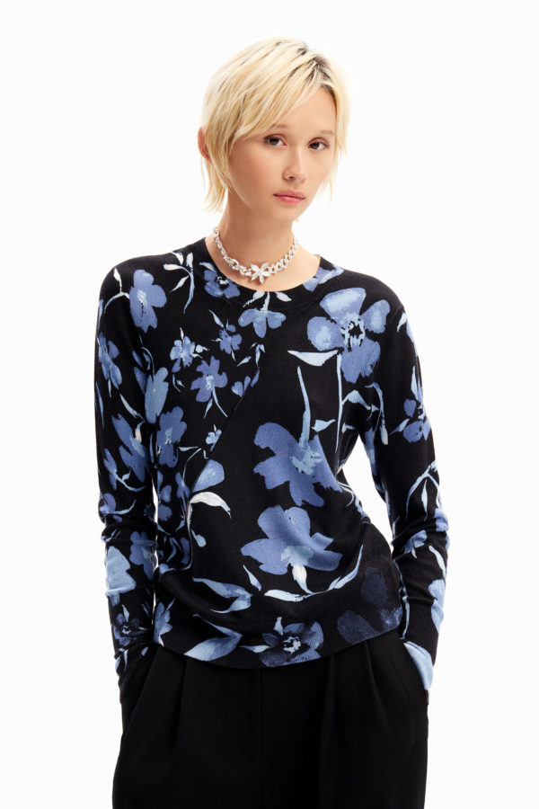 Pull patchwork fleurs Desigual