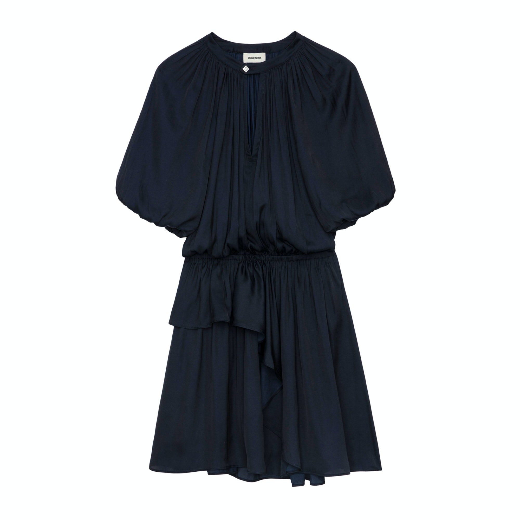 Robe Romina Satin Encre - Taille L - Femme