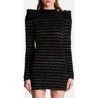 Robe à rayures en jersey lurex – Balmain