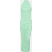 Robe dos-nu en maille Monogramme – Balmain