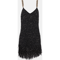 Robe en tweed lurex à franges – Balmain