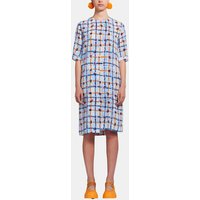 Robe genoux droite en soie fluide fantaisie – Marni
