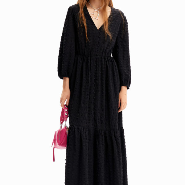 Robe longue texturée Desigual