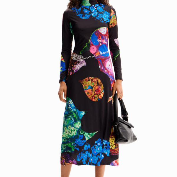 Robe midi ajustée minéral Desigual