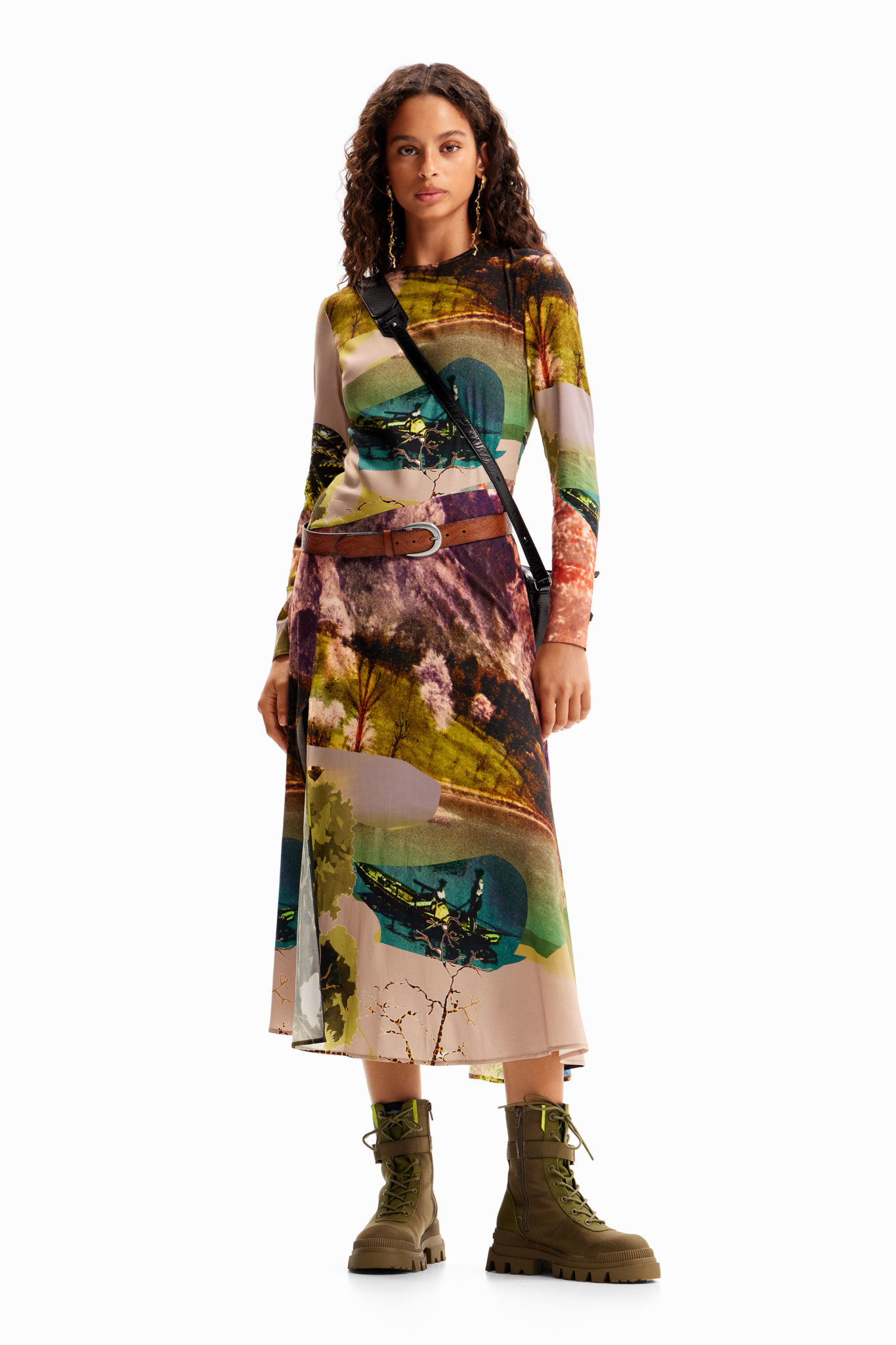 Robe midi collage M. Christian Lacroix Desigual