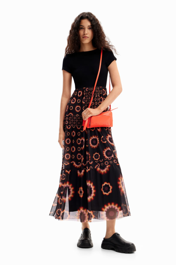 Robe midi combinée géométrique Desigual