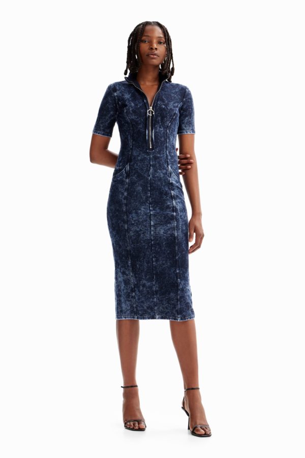 Robe midi zippée Desigual