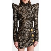 Robe structurée brodée de sequins – Balmain