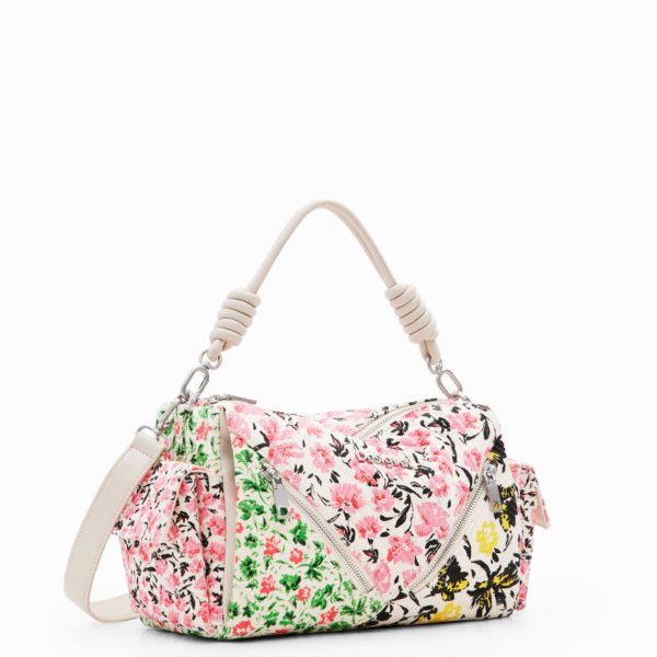 Sac M toile fleurs Desigual