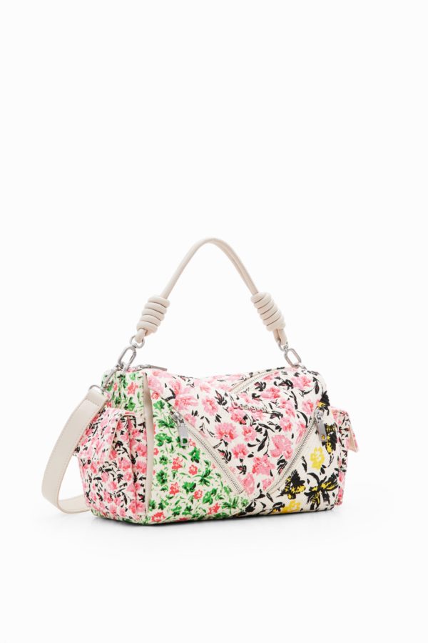 Sac M toile fleurs Desigual