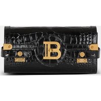 Sac Pochette B-Buzz 23 en cuir effet crocodile – Balmain