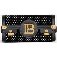 Sac Pochette B-Buzz 23 en velours et cristaux – Balmain