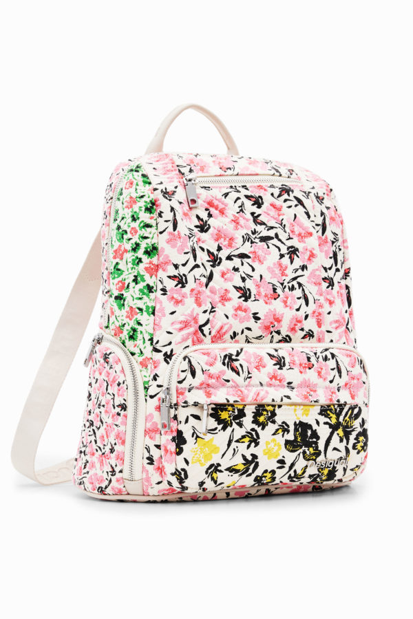 Sac à dos M toile fleurs Desigual