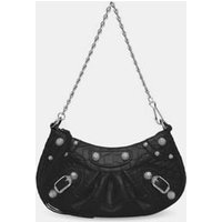 Sac à main Le Cagole à chaîne mini modèle embossé crocodile en cuir – Balenciaga