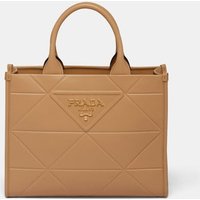 Sac besace Symbole en cuir surpiqué – Prada
