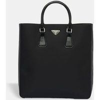 Sac cabas en Re-Nylon et cuir brossé - Prada