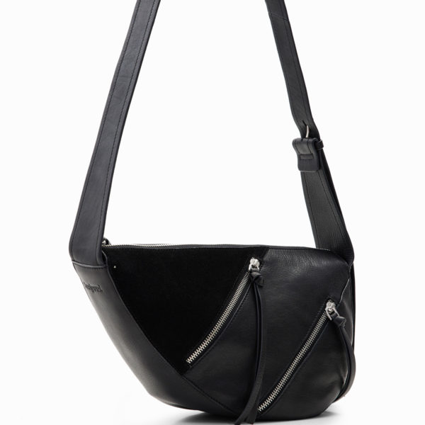 Sac moyen cuir fermetures Éclair Desigual