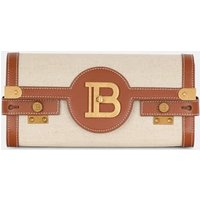 Sac pochette B-Buzz 23 en canvas et cuir – Balmain