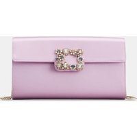 Sac pochette Flower détails strass - Roger Vivier