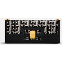 Sac pochette allongée 1945 Héritage en jacquard bicolore – Balmain