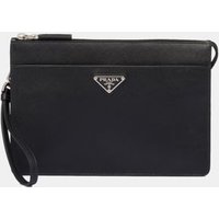 Sac pochette en cuir saffiano - Prada