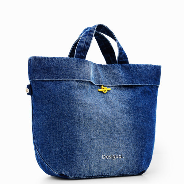 Sac shopping L réversible denim Desigual