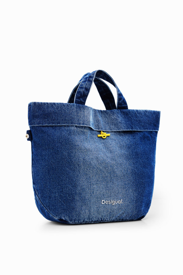 Sac shopping L réversible denim Desigual