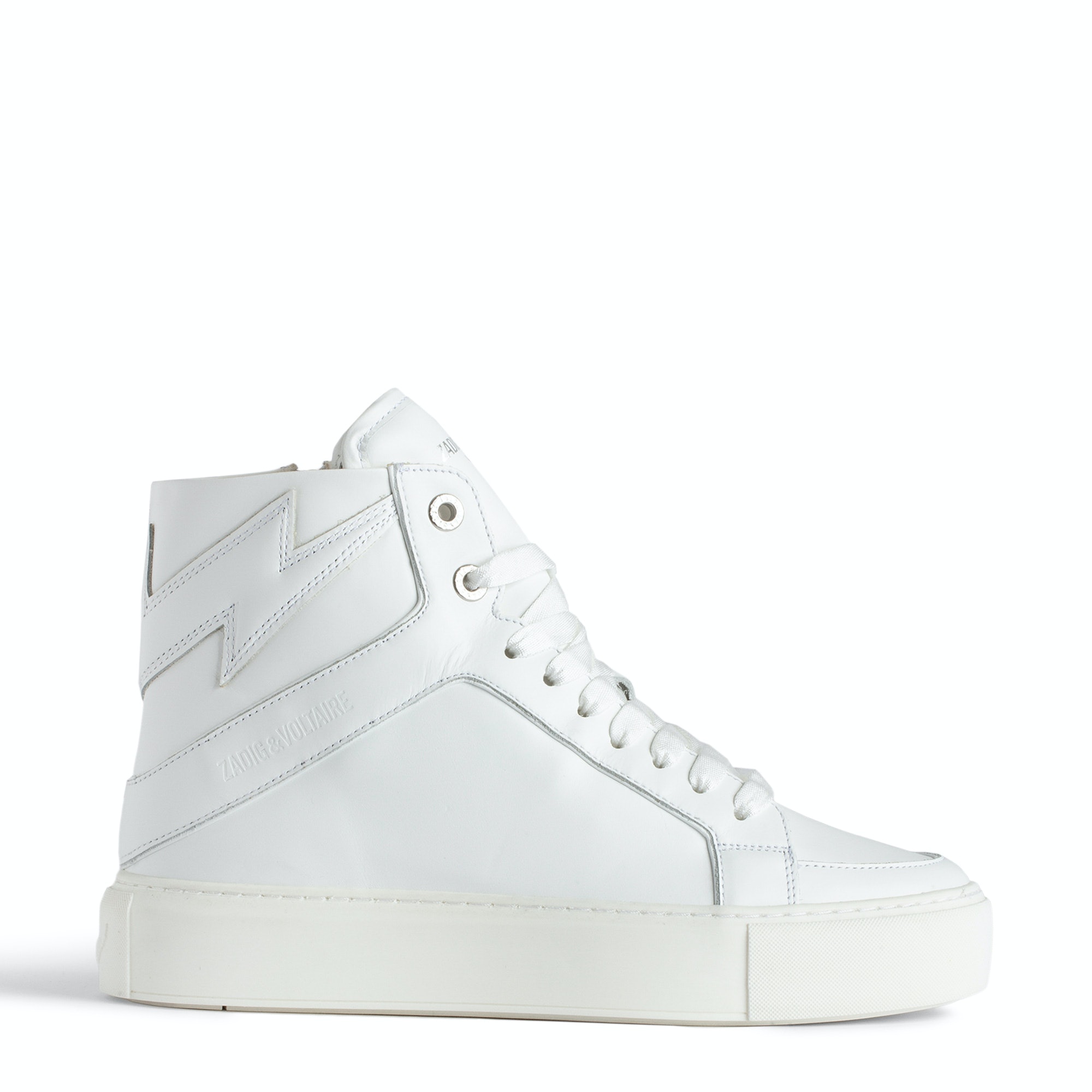 Sneakers Montantes À Plateforme Zv1747 High Flash Blanc - Taille 40 - Femme